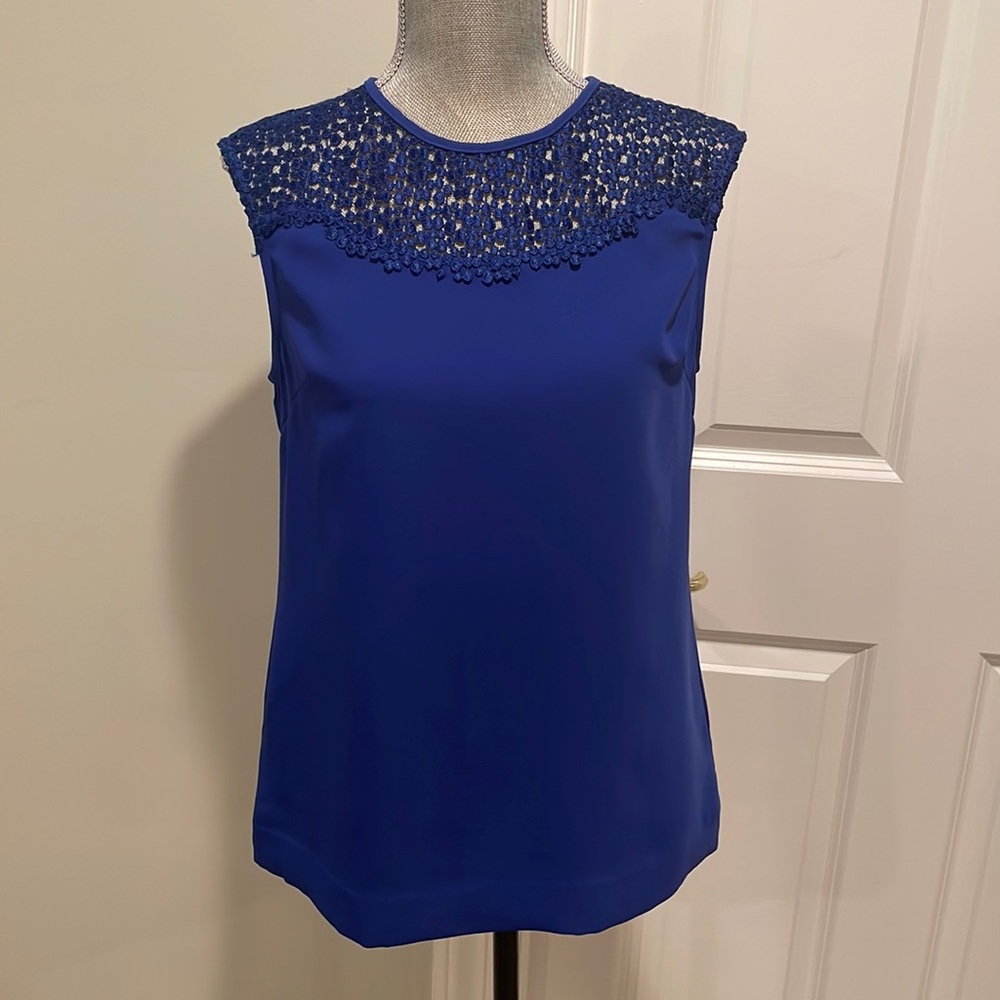 Reiss sleeveless top in Royal Blue